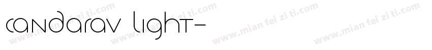 Candarav light字体转换